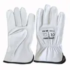 Leather Work Gloves Gardening Gloves Grain Goat Leather Wing Thumb Gardening Safety Work Driver Gloves