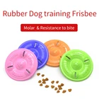 Red 2021 Top Sell Pet Dog Training Flying Disc Toy Blue Red Rubber Dog Training Disc