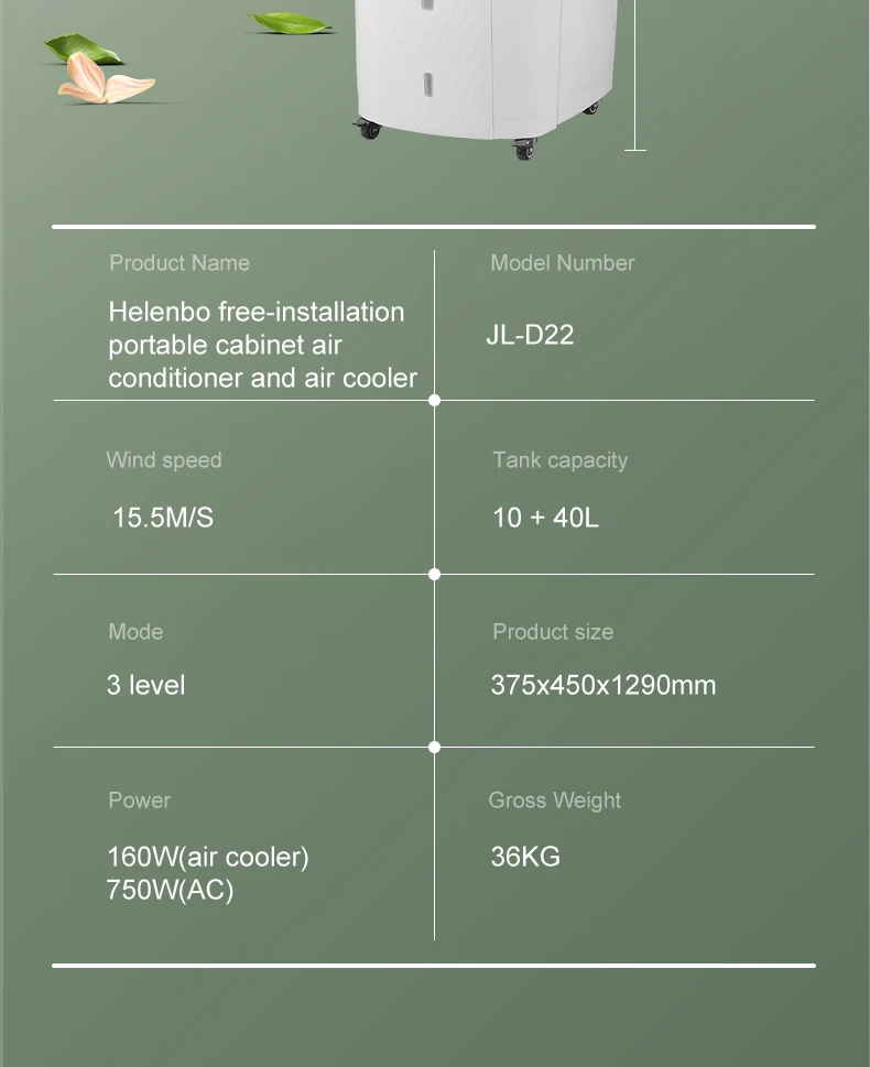 Evaporative Air Cooler, Portable, 220, 9000 - detail 50
