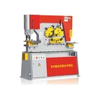 Press Ironworker Machine Q35 Series 80Ton Hole Punching Press Machine Hydraulic Ironworker