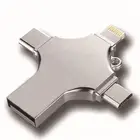 Usb Drive Amazon Hot Sell 4GB 8GB 16GB 32G 4 In 1 OTG Usb Flash Drive 3.0 Usb Stick For Smart Mobile