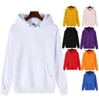 Unisex Hoodies In Bulk Polyester Unisex White Thick Custom Fashion Men Wholesale Blank Cotton Hoodies