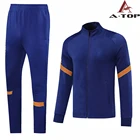 Soccer Jacket Thailand Quality-factory Red And Blue Sports Soccer Pants And Soccer Jacket