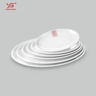 Multi Oval Melamine Plates Oval Multi Color Imitation Bone China 100% Melamine Oval Dinner Plates
