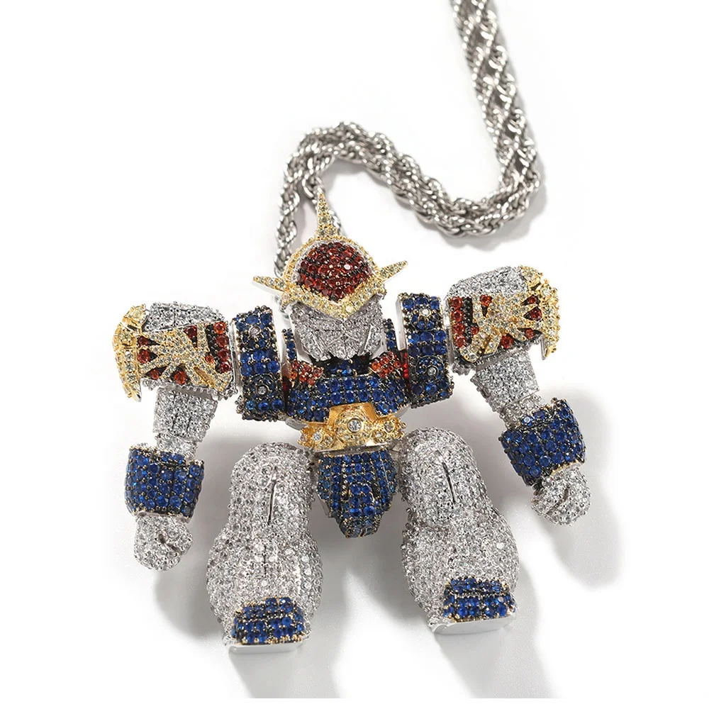 cartoon iced out pendants