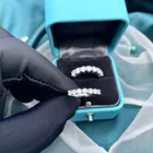 Eternity Ring Factory Sale Good Quality 18K Real Gold Eternity Natural Diamond Engagement Ring