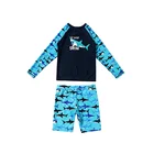 Boys Shirt Little Boys Long Sleeve Rash Guard Swim Shirt Premium Sun Shirt For 1-8 Years