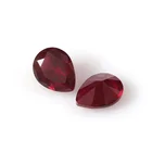 Gemstone Hot Sale 7*9mm Ruby 8# Pear Cut Synthetic Ruby Color Of Ruby Stone Corundum Stone Loose Gemstone