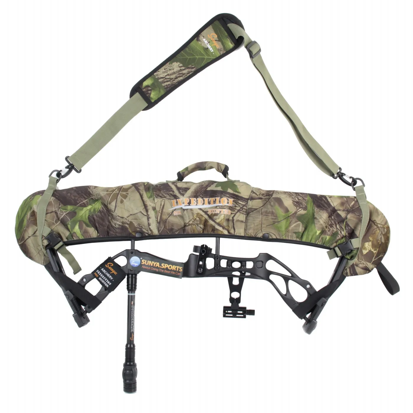 Archery Bow Sling Carrier Bag Shoulder Strap String Holder Case for Compoundbow 