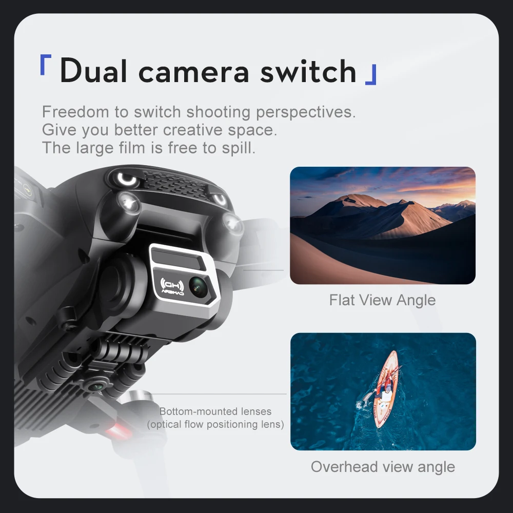 2023 New S2S Mini Drone 2.4G RC Brushless Motor Obstacle Avoidance RC Helicopter Professional Foldable Quadcopter Toy Gift