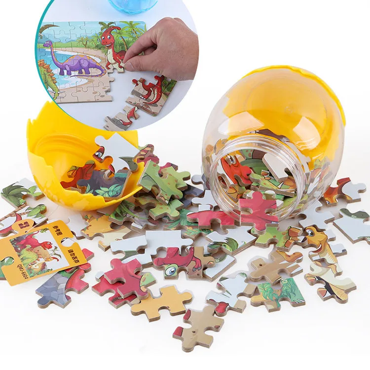 Wood Jigsaw Animal Dinosaur Jigsaw Puzzles Adult Kids Educational Puzzle Gift