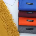 Scarves Wholesale Solid Brushed Custom Logo Cozy Warm Women Winter Cashmere Shawl Scarves Scarf For Women