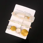 Pearl Clips 3PCS Korean Fashion Macaron Colour Pearl Acetate Acrylic Hair Clips Sets