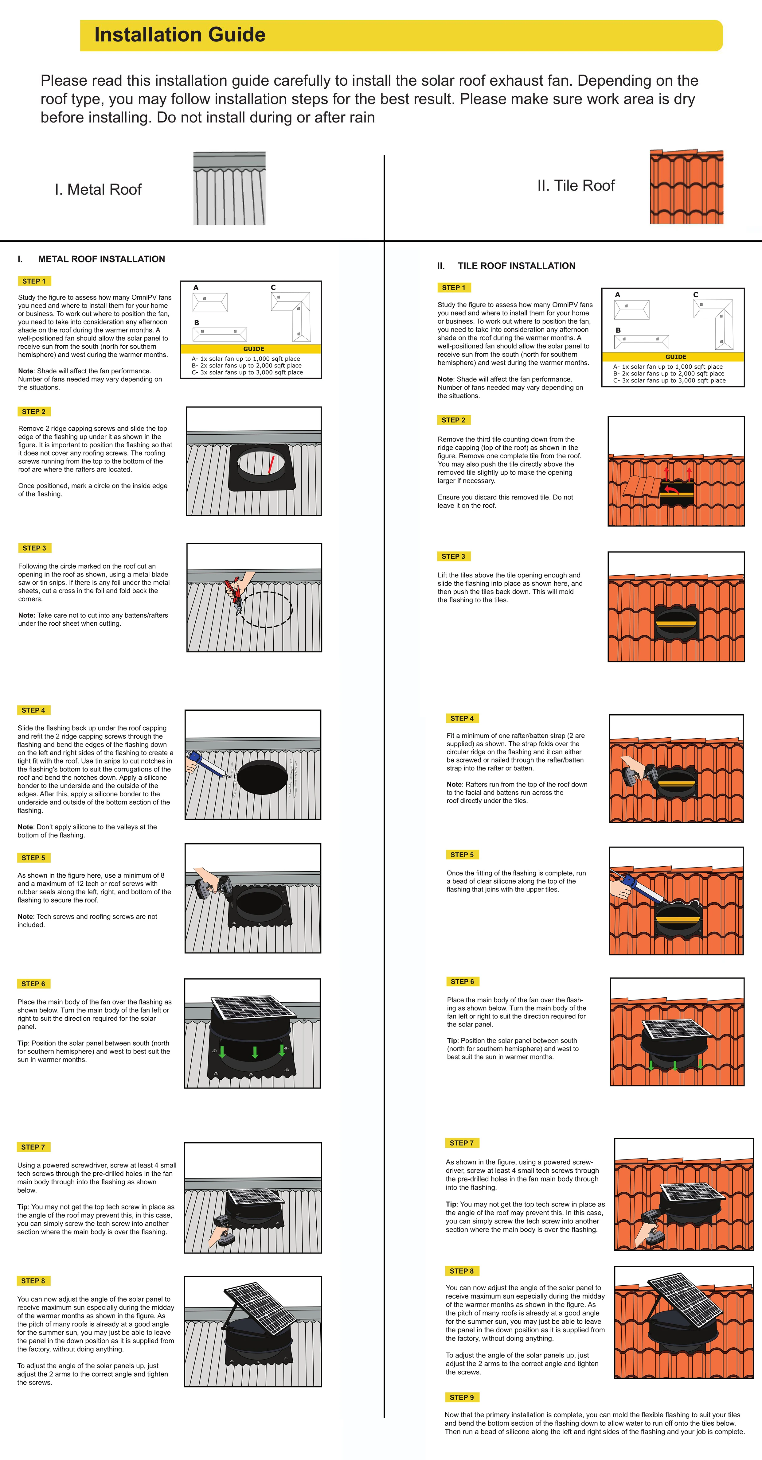 Roof Ventilation Exhaust Fan, Solar, 15V, 2100CBM Per Hour - detail 22