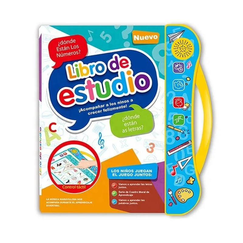 educational electronic learning toys spanish english e book intelligent reading books learning machine for kids