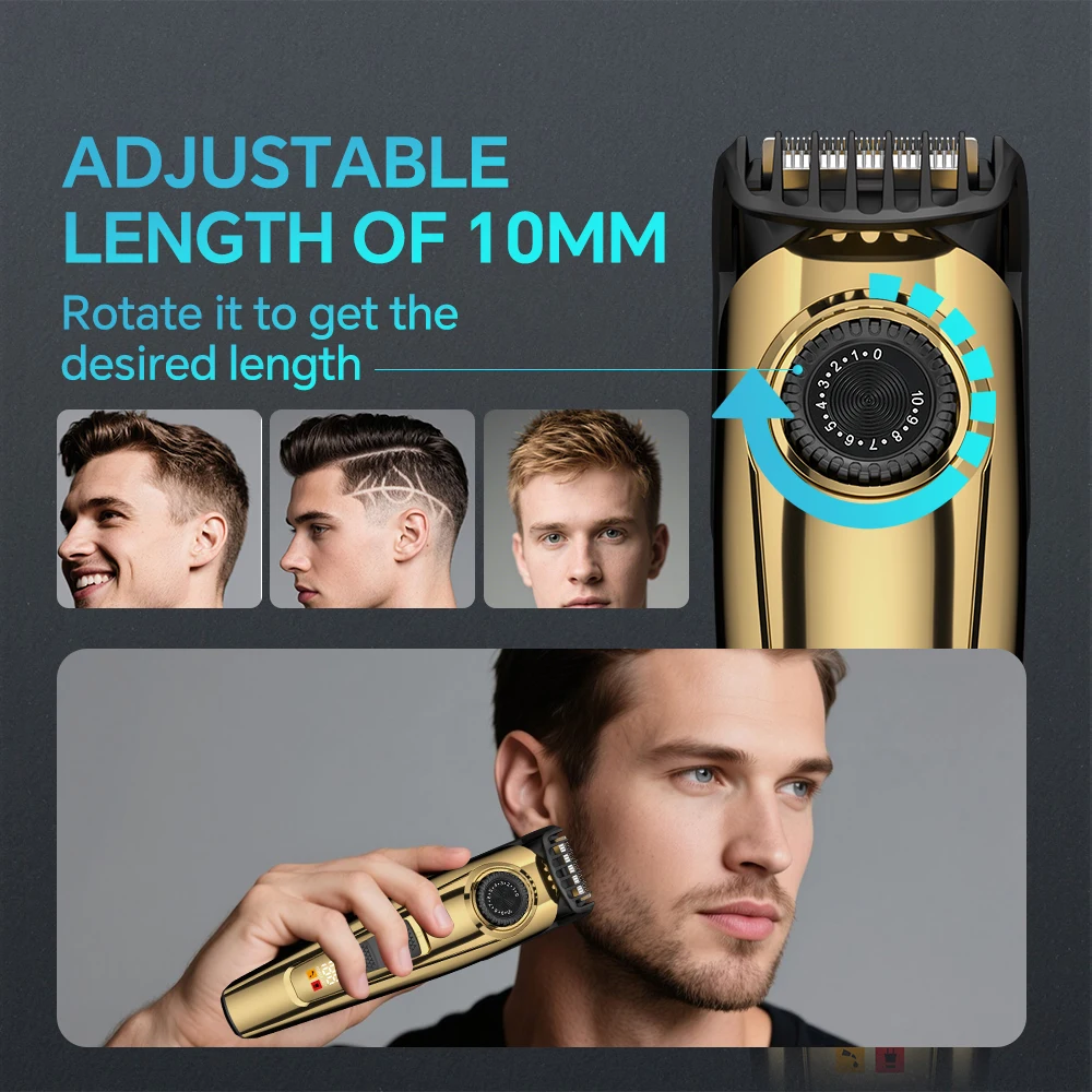 Professional USB Hair Cutter Trimmer Set for Humans Stainless Steel Barber Clippers for Household Hotel Use English Operating factory