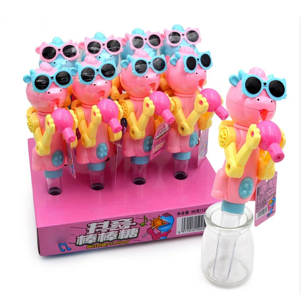 New Funny Singing Cartoon Toy With Fruit Hard Lollipop Candies - Buy Candy  Toys,Lollipop,Fruit Lollipop Product on 