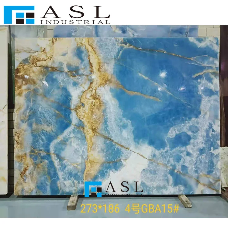 Good quality blue onyx marble slabs and blue onyx tiles