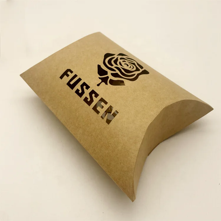 product custom logo high end art paper sponge lining pillow box for candy chocolate gift packaging-3