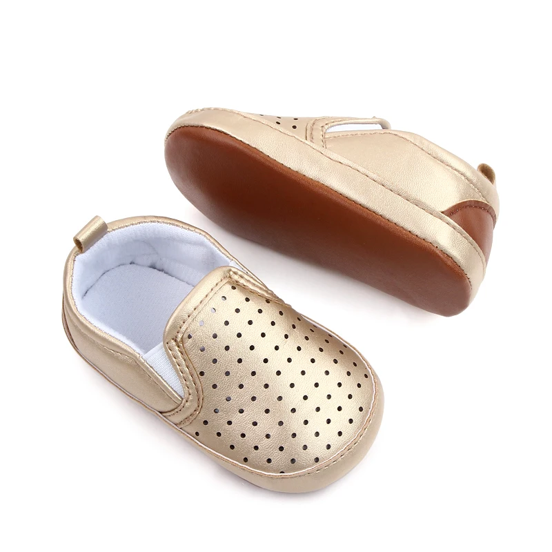 Spring and Summer Infants Shoes Hollowed Out Classic Breathable Leisure Baby Toddler Peas Shoes for 0-1 Years Old Boys and Girls supplier