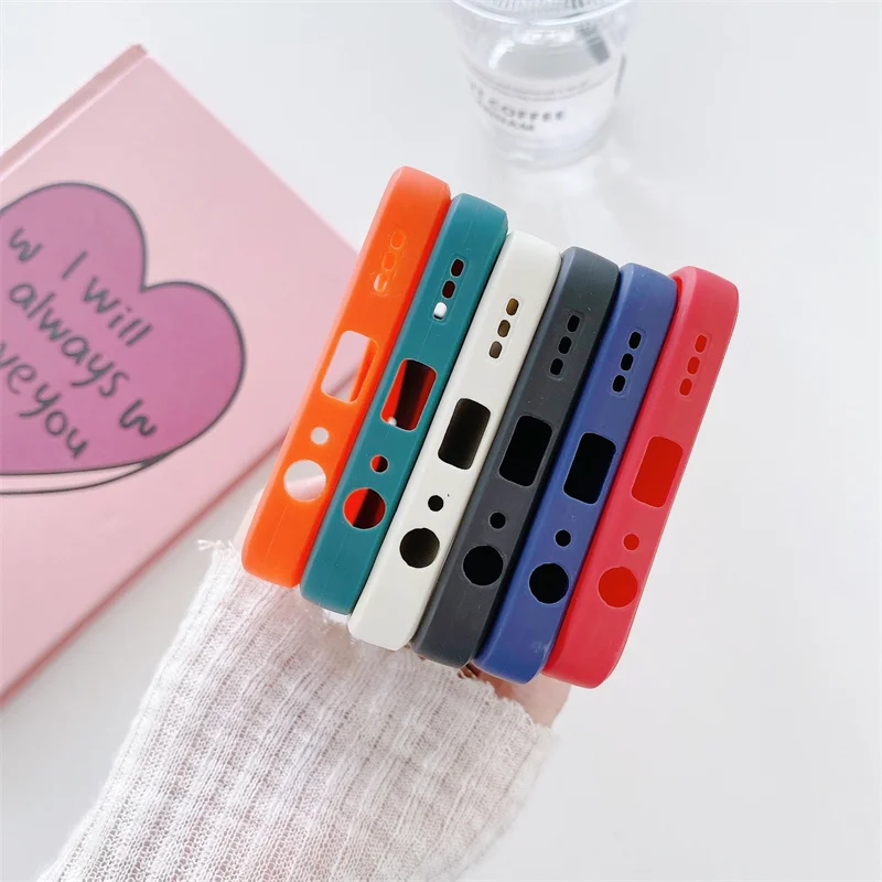 Candy Color Silicone Phone Case For Hot 20i NOTE 10 PRO Note 11 SPARK 7 PRO Soft TPU Back Cover