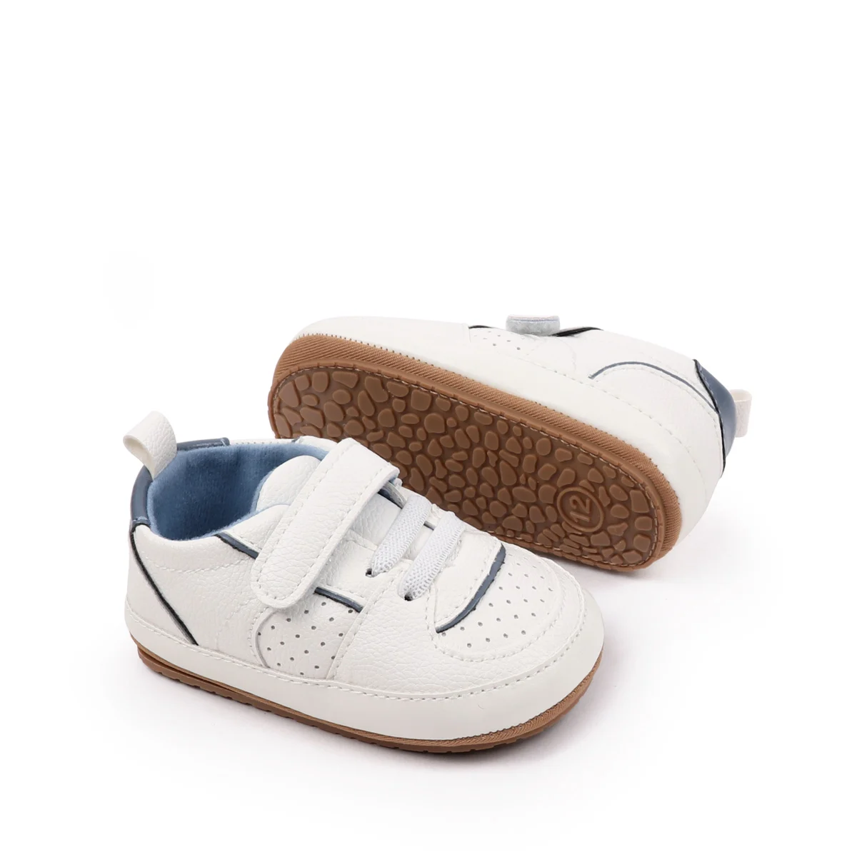 Unisex Hook&loop Anti-slip Prewalker Baby Boys and Girls Shoes First Walking Baby Shoes factory