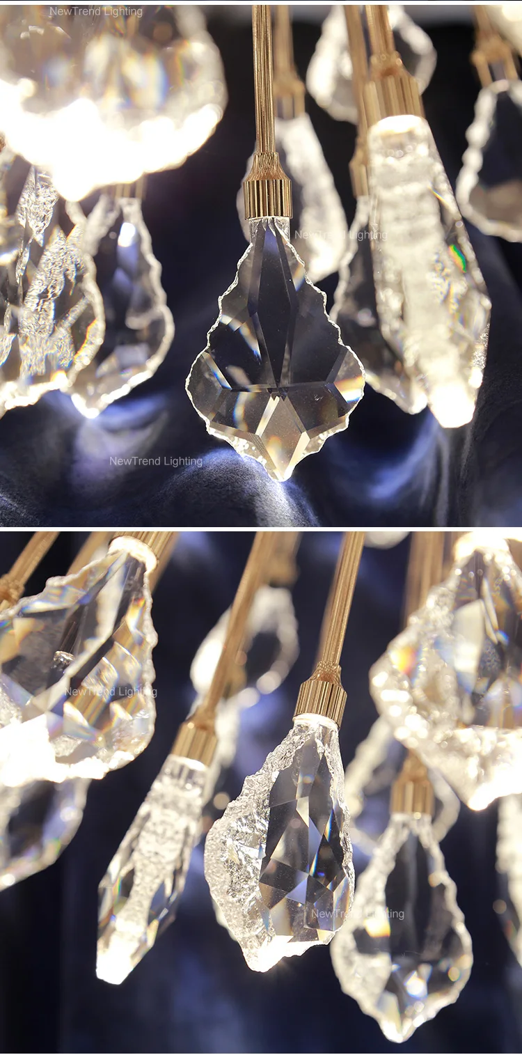 CPL-320 Luxury Indoor Decoration Villa Home Dining Room Living Room LED Chandelier Crystal Light supplier
