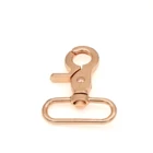 Clasp Fashion Rose Gold Keychain 32mm Zinc Alloy Dog Buckle High Quality Metal Rotatable Lobster Clasp