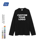 Oem Plain Oem High Quality New Design 100%Cotton Long Sleeve T Shirt Custom Plain Blank Oversized T Shirt