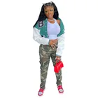 Jacket 2021 Custom Fall Outdoor Jacket Short Coats Womens Fashion Bomber Letterman Baseball Jacket