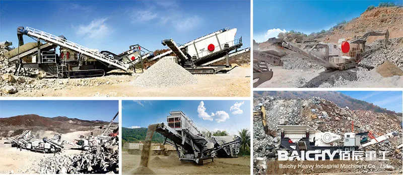 60-100tph Mobile crushing plant Jaw &
									Cone Crusher Stone Crushing Line For Limestone Granite Gypsum Basalt Quartzite Iron Ore