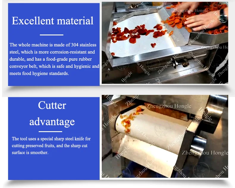 Commercial Vegetable Dicer Cutting Dicing Machine Candied Dry Fruit & Preserved Fruit Cube Chopper Core Motor Component manufacture