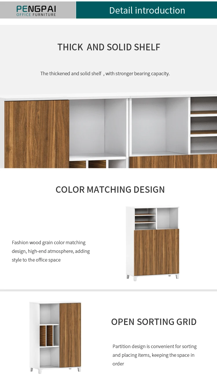 Office furniture office wood cabinet models bookcase for living room mdf design bookcases