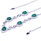 Beads Necklace For Bead Necklace Women Exclusive Delicate Emerald Stone Beads Chain Necklace For Women