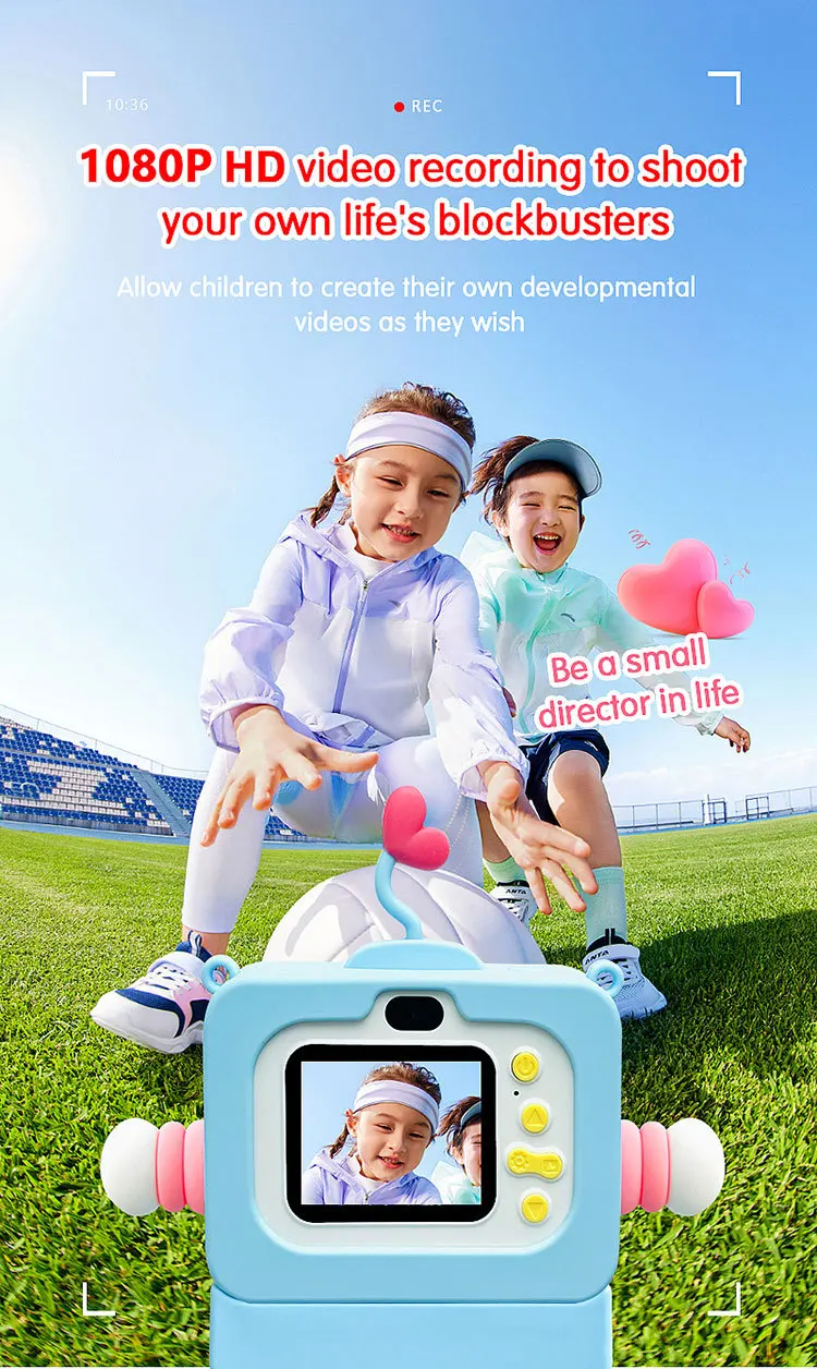 1080P高清屏幕相机玩具儿童宝宝礼物生日户外数码儿童相机