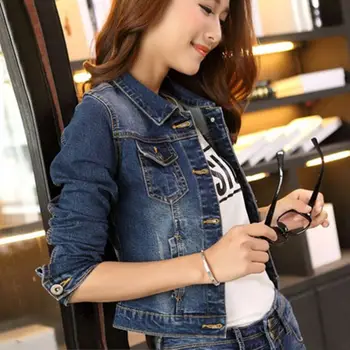 2021 boutique hot sale latest young girl's short denim jean jacket wholesale women jacket