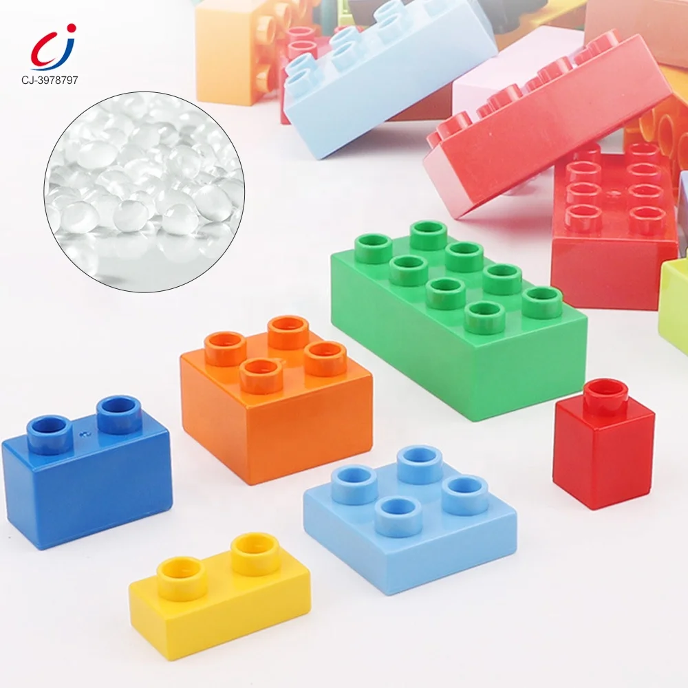 Chengji education creative 55PCS buckets number train toy plastic block assembled building blocks educational toys set for kids