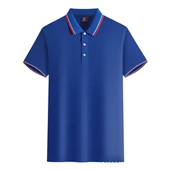 Top Quality Cotton Custom Embroidery Logo Men's Polo Shirts Casual Brand Sportswear Polos Home Fashion Male Tops
