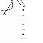 String Luxury Cardboard Paper With Design Private Own Brand Logo Paper Hang Tag String For Clothing