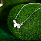 Jewelry Silver Personalized Name Women Necklace Jewelry Gold Plated Sterling Silver Butterfly Initial Necklace 925