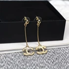 Dangle Earrings Classic Designer Jewelry Dangle Drop Cc Earrings