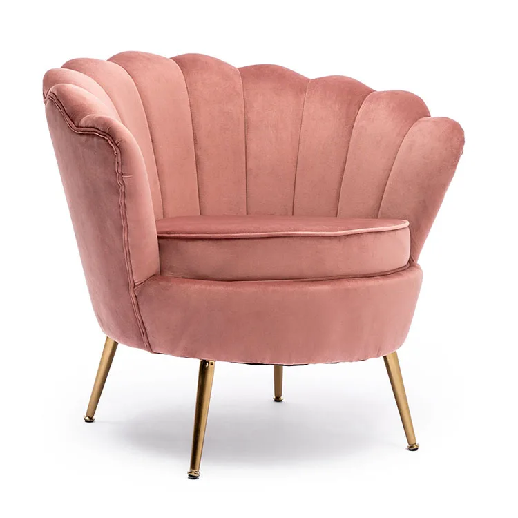 pink shell chair