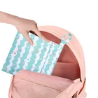 Bag Diaper Reusable Waterproof 2 Pocket Nappy Bag Customized Size Wet And Dry Cloth Diaper Bag