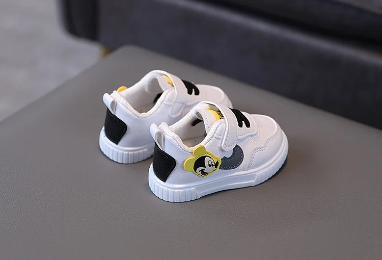 White Casual Shoes For Baby Boy Girl Brand Children Sneaker Mickey