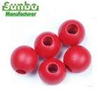 Wooden Beads Factory Wholesale Colours Wooden Balls And Beads With Holes