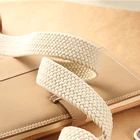 High Quality Square Buckle Fabric Braided Belts Square Buckle Belt Woman Belt