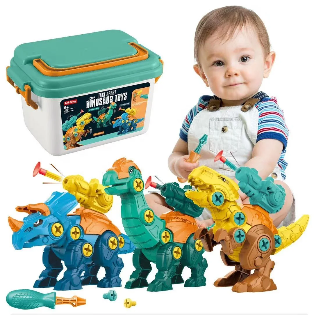 DIY Dinosaur Take Apart Toy Assemble Toys Building Blocks Set Animal Puzzles with Drill For Kids