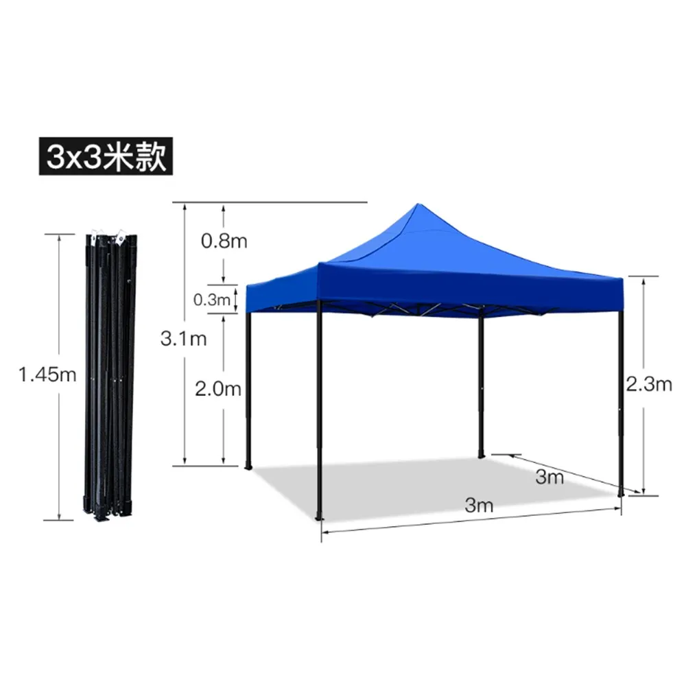 Details about   Gazebo Tent Foldable to Accordion 3x3 Foldable Market Fair 01509v show original title 