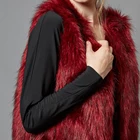 Fur Vest Hot-sale Women's Faux Fur Vest Waistcoat Sleeveless Jacket