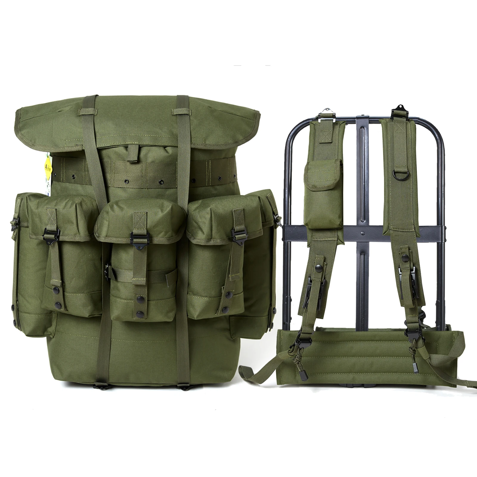 Details about   VINTAGE GENUINE U.S MILITARY ALICE FIELD PACK OD GREEN 1981 BACKPACK LARGE 